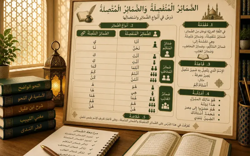 Arabic grammar lesson about personal pronouns