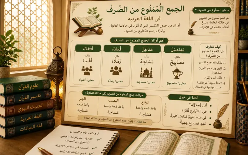 Arabic grammar lesson about diptote plurals