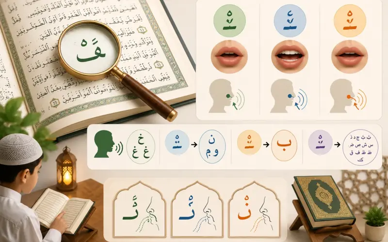 Illustration of tanween in Arabic reading