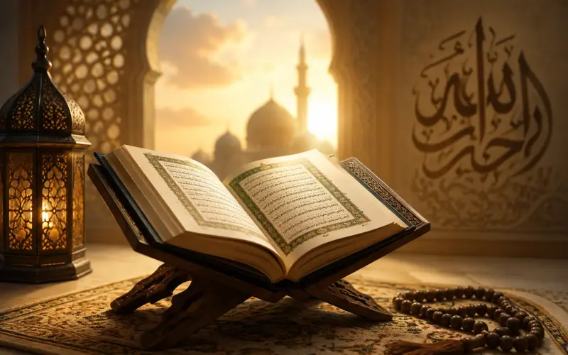 Coran ouvert illustrant Ayat al-Kursi et ses bienfaits