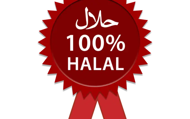 Label halal rouge 100% certifié
