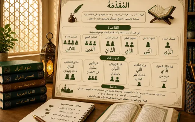 Leçon sur les pronoms relatifs en arabe