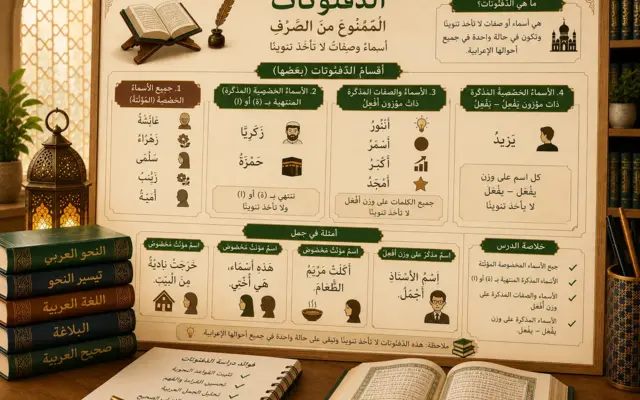 Leçon d’introduction aux diptotes en arabe