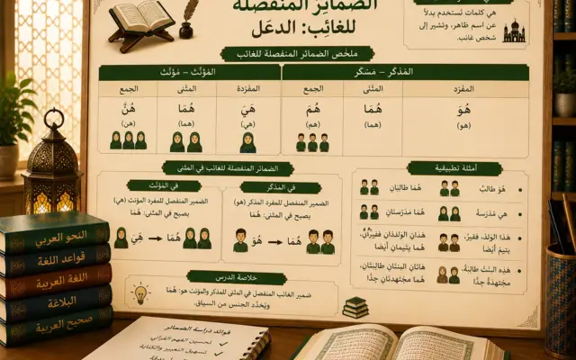 Leçon sur le pronom personnel هما en arabe