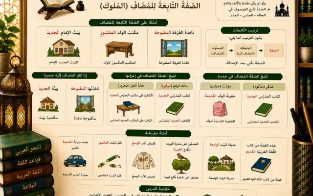 Leçon sur l’annexion et l’adjectif en arabe
