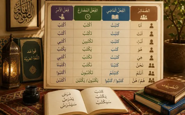 Tableau de conjugaison des verbes arabes
