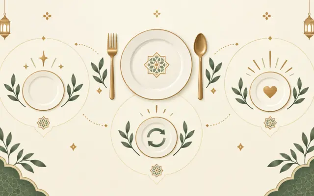 Illustration des invocations avant et après le repas