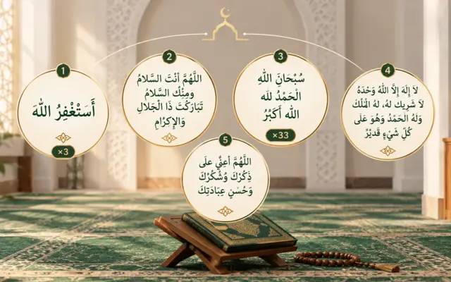 Invocations et dhikr à réciter après la prière