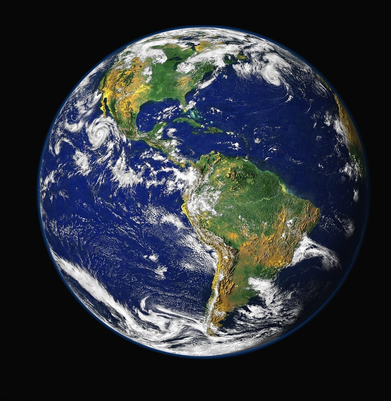 Planet Earth seen from outer space