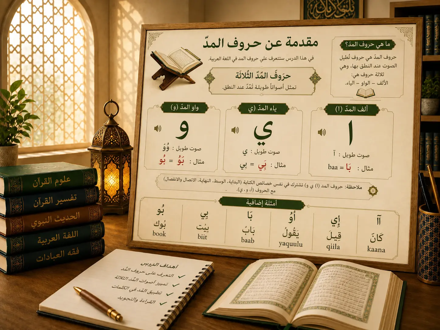 Cours sur les voyelles longues en arabe