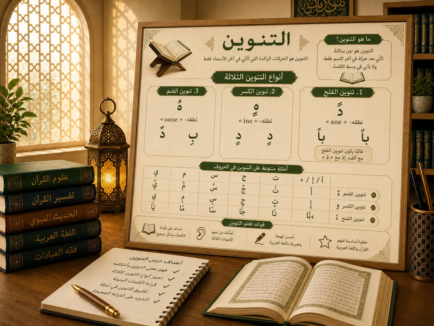 Arabic lesson about tanween