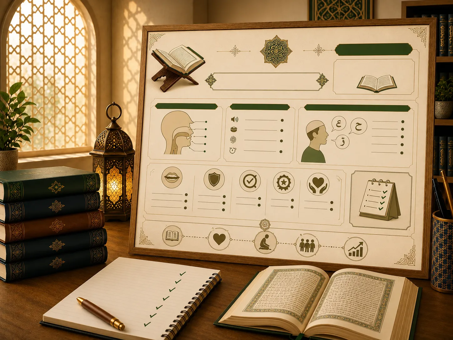 Leçon de tajwid sur les caractéristiques des lettres
