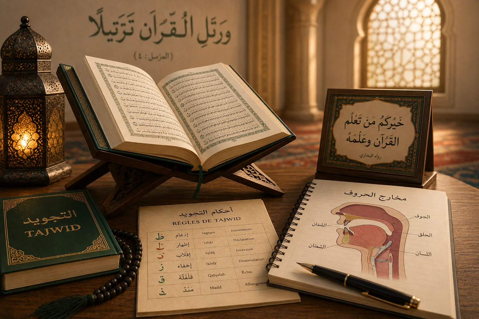 Course material about Tajweed and Quran recitation